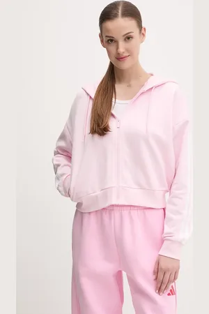 adidas Mikina Essentials dámská, barva, s kapucí, s aplikací, IS6998