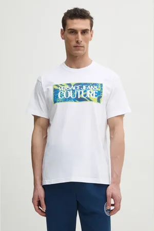 VERSACE Bavlněné tričko barva, s potiskem, 78GAHE04 CJ00E