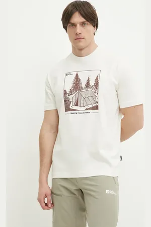 Jack Wolfskin Tričko Freeroamer barva, s potiskem, A63860