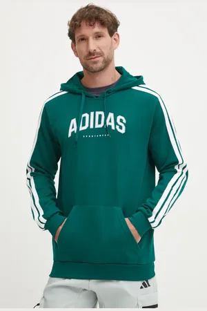 adidas Mikina Collegiate pánská, barva, s kapucí, s potiskem, JV6506