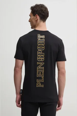 Philipp Plein Bavlněné tričko barva, s potiskem, SAEC MTK8019 STE001N