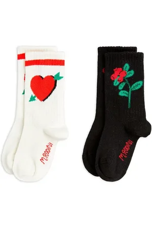 Mini Rodini Dětské ponožky Arrowed heart 2-pack barva, 2526011000