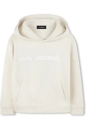 Karl Lagerfeld Dětská mikina barva, s kapucí, s potiskem, Z30576