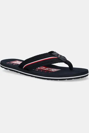 Tommy Hilfiger Žabky CORPORATE HILFIGER BEACH SANDAL pánské, tmavomodrá barva, FM0FM05436