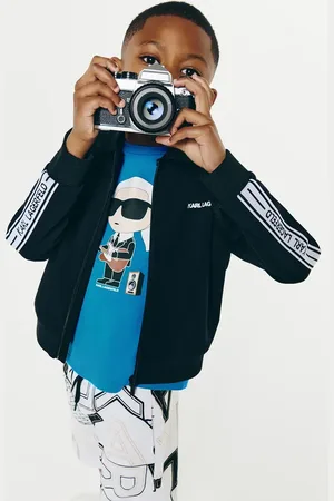 Karl Lagerfeld Dětská mikina barva, s potiskem, Z30434