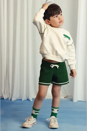 Mini Rodini Dětské bavlněné šortky barva, hladké, 2523013975