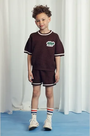 Mini Rodini Dětské bavlněné šortky barva, hladké, 2523013916