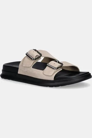 Tommy Hilfiger Semišové pantofle D DENSITY HILFIGER SDE SAND pánské, barva, FM0FM05413