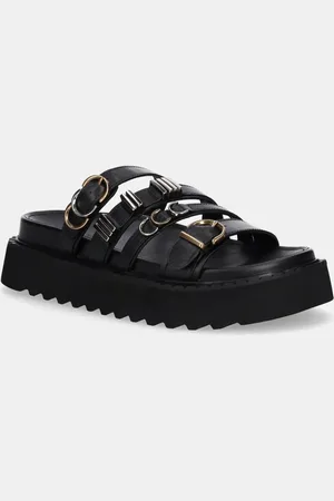 Pinko Kožené pantofle Kate dámské, barva, na platformě, SD0291 P001 Z99