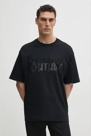VERSACE Bavlněné tričko barva, s aplikací, 78GAHE02 CJ01E