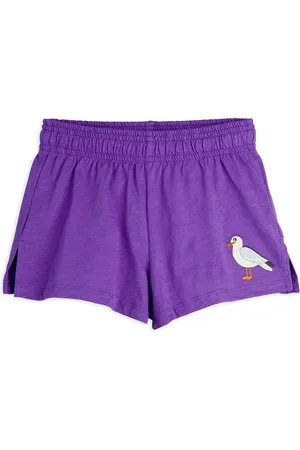 Mini Rodini Dětské bavlněné šortky Seagull barva, s aplikací, 2523012745