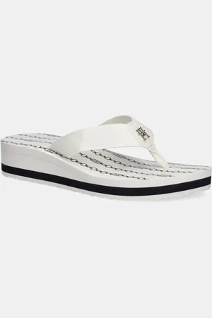 Tommy Hilfiger Žabky IM TH CHAINPRINT MIDWEDGE SANDAL dámské, barva, na klínku, FW0FW08527