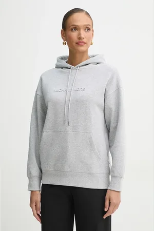 Michael Kors Mikina dámská, barva, s kapucí, melanžová, MR551QC5MF