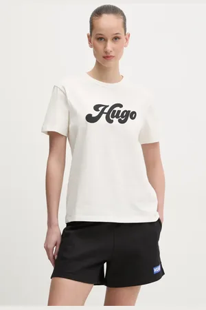 HUGO BOSS Bavlněné tričko barva, 50539101