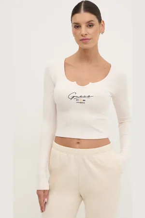 Guess Tričko s dlouhým rukávem SUZANNE barva, V5RP01 KBCO2