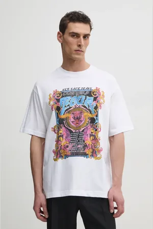 VERSACE Bavlněné tričko barva, s potiskem, 78GAHC03 CJ01C