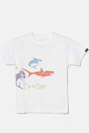 Vans Dětské bavlněné tričko The Pack barva, s potiskem, VN000MMHWHT1