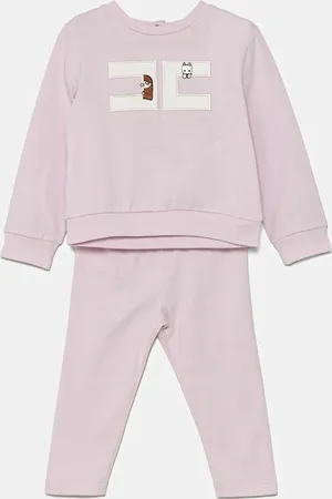 Elisabetta Franchi Dětská bavlněná souprava barva, ENCD097.0.JF054