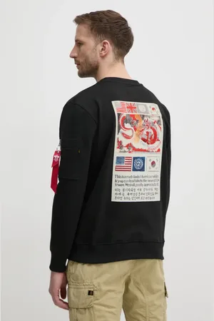 Alpha Industries Mikina USN Blood Chit pánská, barva, s potiskem, 136300