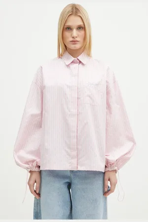 Fiorucci Bavlněná košile Elasticated Balloon Sleeve barva, relaxed, s klasickým límcem, W01FPTLO170CO01PN03
