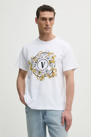 VERSACE Bavlněné tričko barva, s potiskem, 78GAHC01 CJ01C