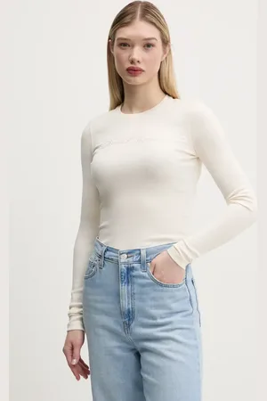 Guess Tričko s dlouhým rukávem barva, W5RP40 KA0H1