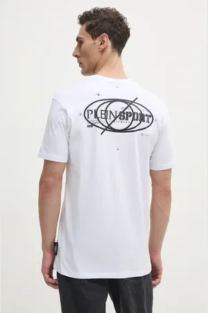 Philipp Plein Tričko barva, s potiskem, SAEC MTK8012 STE001N