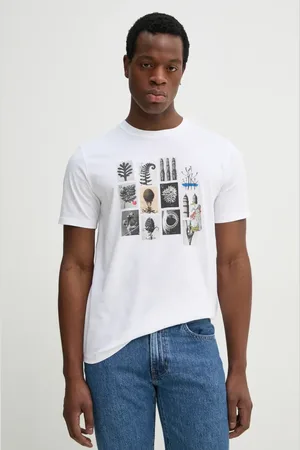 Paul Smith Bavlněné tričko barva, s potiskem, M2R.011R.PP5135
