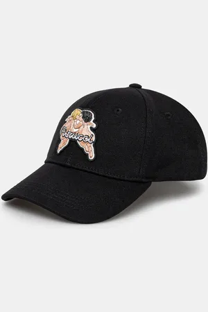 Fiorucci Bavlněná baseballová čepice Angel barva, s aplikací, U01FPAHA135CO01BK01