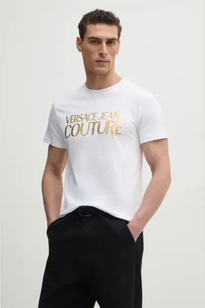 VERSACE Bavlněné tričko barva, s potiskem, 78GAHT05 CJ00T