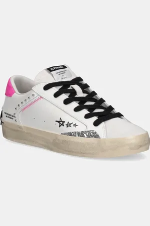 Crime london Kožené sneakers boty DISTRESSED barva, 20005PP7