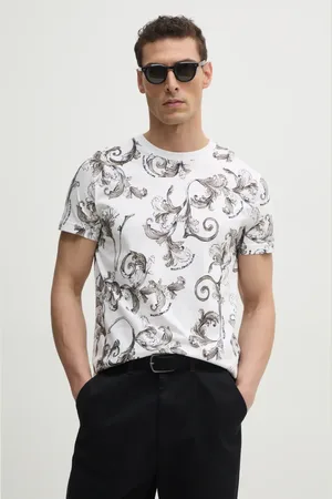 VERSACE Bavlněné tričko barva, 78GAH6S0 JS458