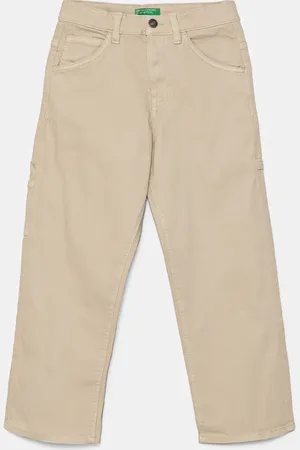 Benetton Dětské kalhoty barva, hladké, 4QNJCE03U