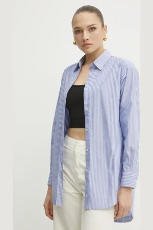 HUGO BOSS Košile dámská, barva, relaxed, s klasickým límcem, 50531052