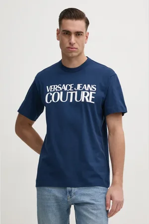 VERSACE Bavlněné tričko barva, s potiskem, 78GAHE05 CJ00E