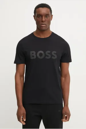 HUGO BOSS Bavlněné tričko barva, s potiskem, 50530990