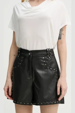 Bruuns Bazaar Kraťasy dámské, barva, s aplikací, high waist, BBW4393