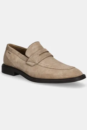 HUGO BOSS Semišové mokasíny Gryff pánské, barva, 50541762