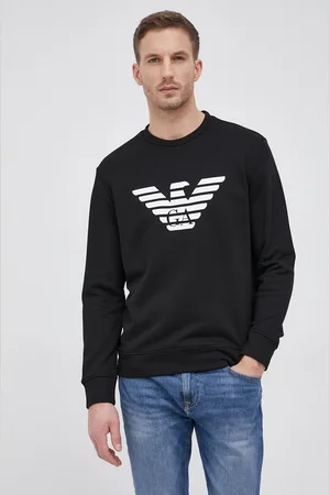 Emporio Armani Mikina pánská, barva, s potiskem, 8N1MR6 1JRIZ