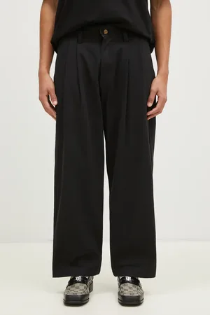 Butter Goods Bavlněné kalhoty Pleated Trousers barva, ve střihu chinos, BG243717