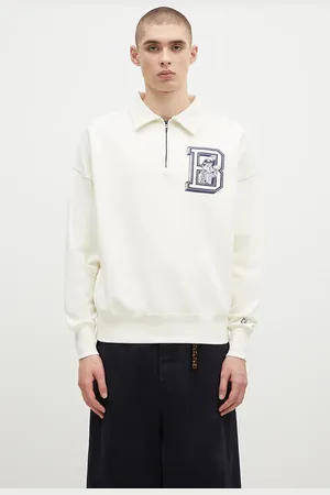 Billionaire Boys Club Bavlněná mikina College Quarter Zip pánská, barva, s potiskem, B24343