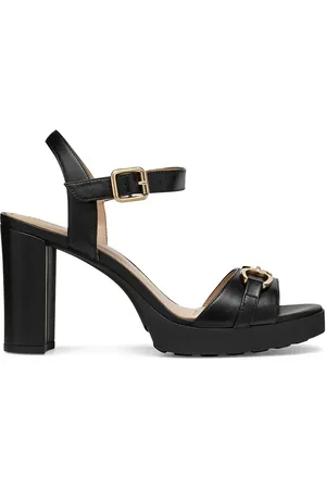 Geox Kožené sandály D WALK PLEASURE 85S barva, D55B6A 000TU C9999