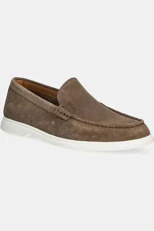 HUGO BOSS Semišové mokasíny Sienne pánské, barva, 50543083
