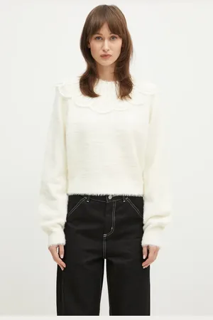 ROTATE Svetr Lace Collar Knit dámský, barva, 113212269