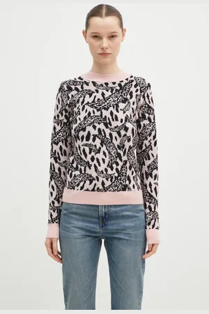 Fiorucci Svetr z vlněné směsi Pink Banimalier dámský, barva, W01FPKSW195KN03PN04