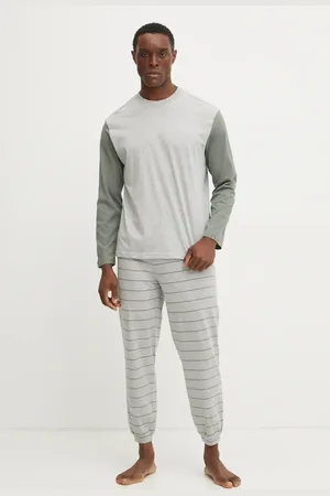 Benetton Bavlněné pyžamo barva, 30964P02U