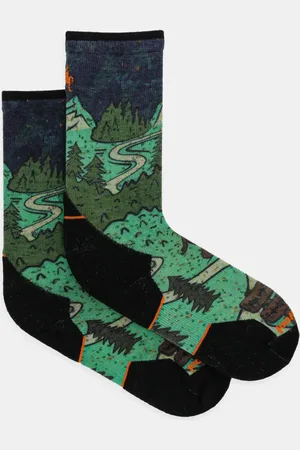 Smartwool Ponožky Trail Run Neature Print Crew SW002693