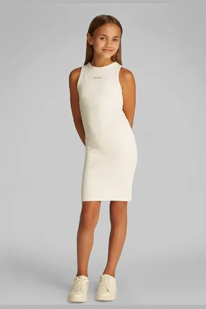 Calvin Klein Dívčí šaty barva, midi, IG0IG02906