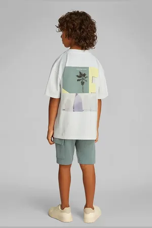 Calvin Klein Dětské bavlněné tričko barva, IB0IB02449
