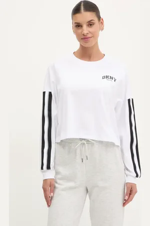 DKNY Bavlněné tričko s dlouhým rukávem barva, DP5T1226